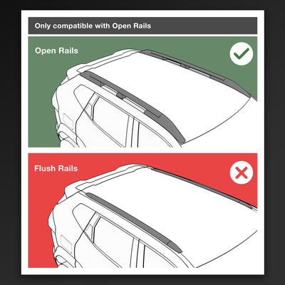 Seat Ateca Roof Bars (Open Rail) 135cm (2016-on)