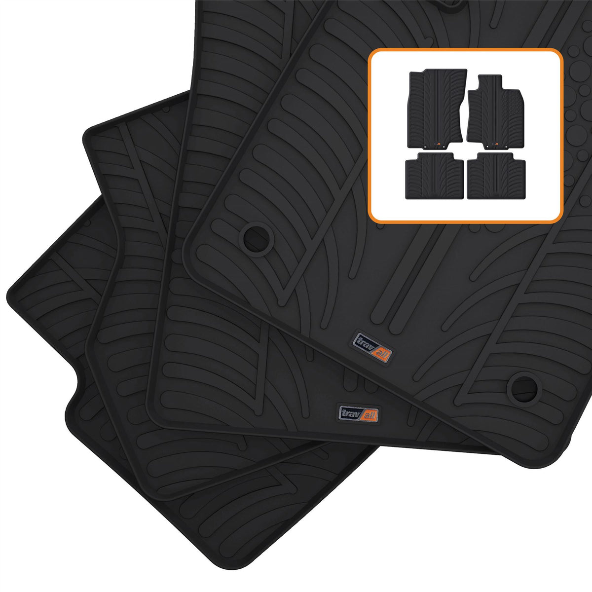 Nissan X-Trail Rubber Car Mats (2017-2022)
