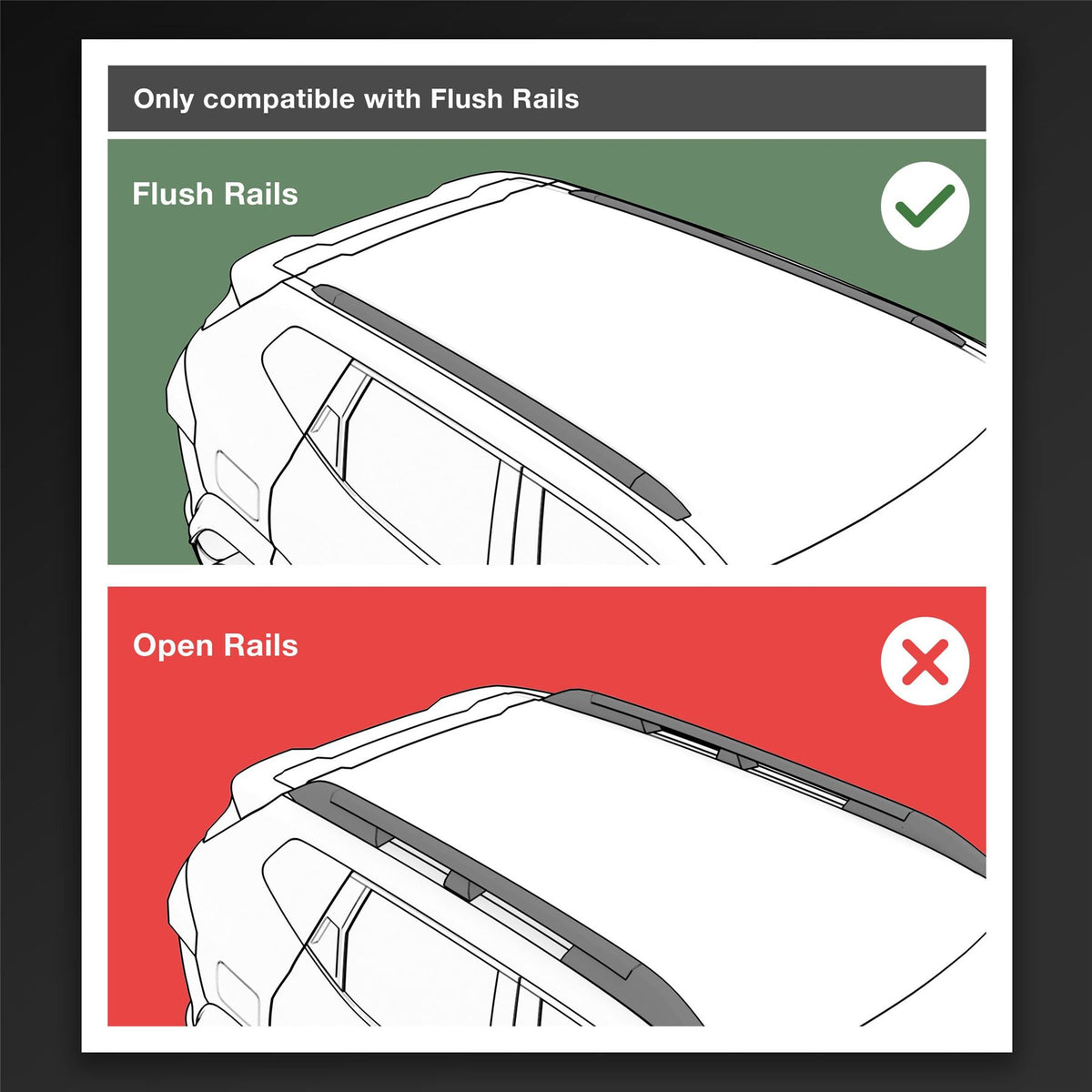 Jaguar E-Pace Roof Bars (Flush Rail) 135cm (2017-2024)