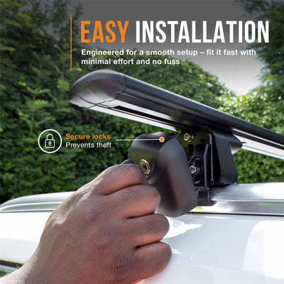 Nissan Qashqai Roof Bars (Flush Rail) 135cm (2021-on)