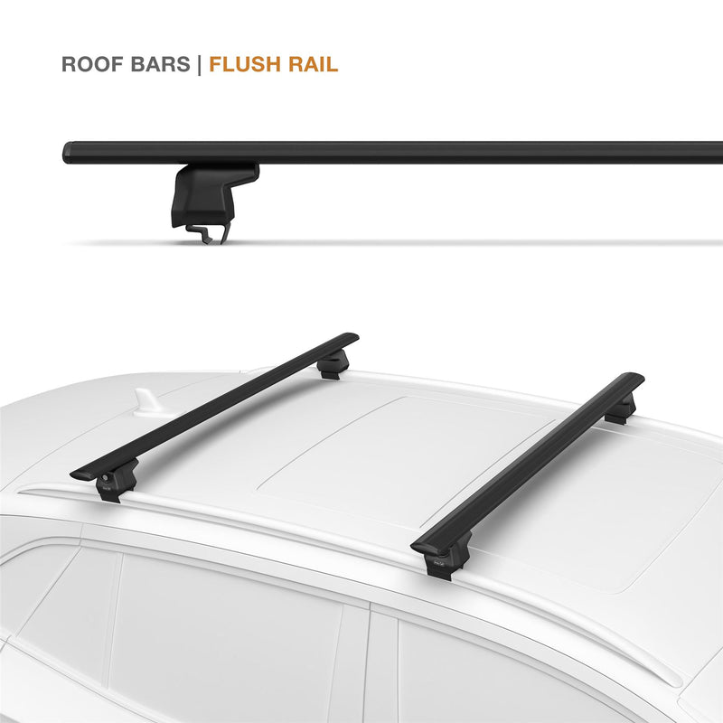 OEM Style Roof Rack Cross Bars For 2012-2016 Honda CR-V - 2 Piece Black Aluminum Set