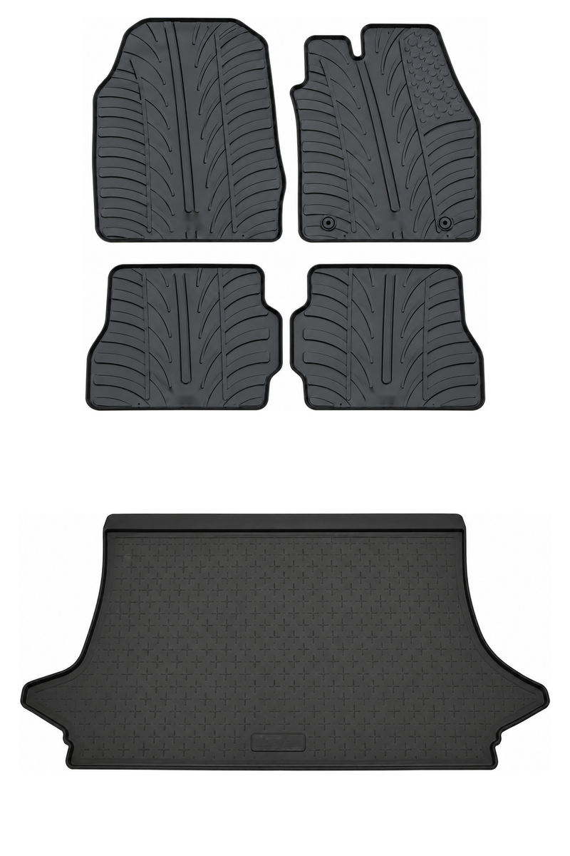 Ford Fiesta Rubber Boot Liner and Rubber Car Mats Bundle (2002-2008)