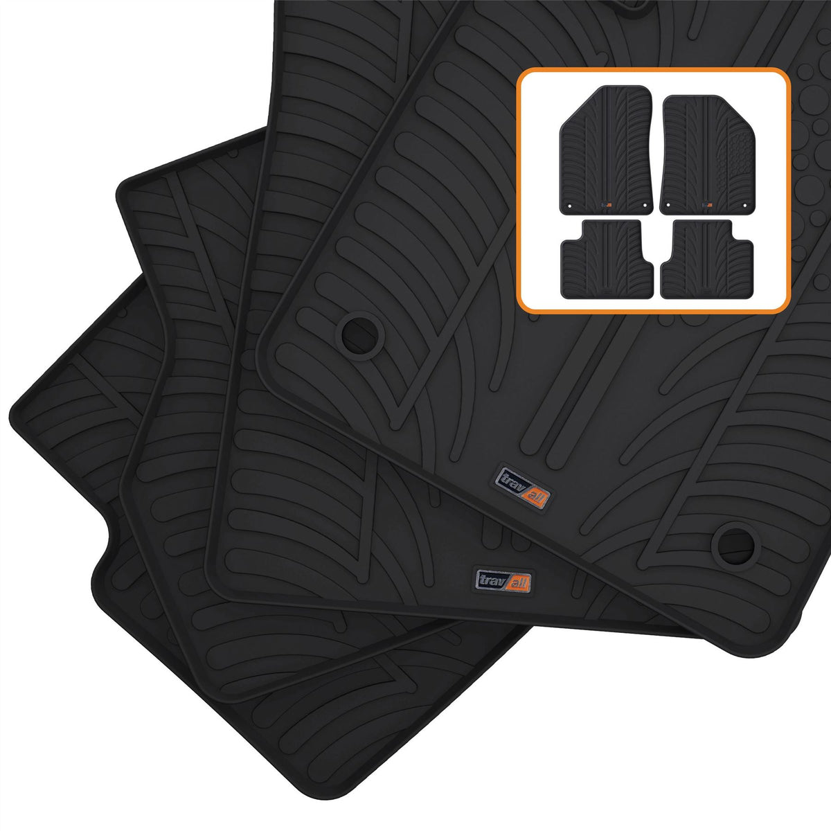 Jeep Cherokee Rubber Car Mats (2018-2023)