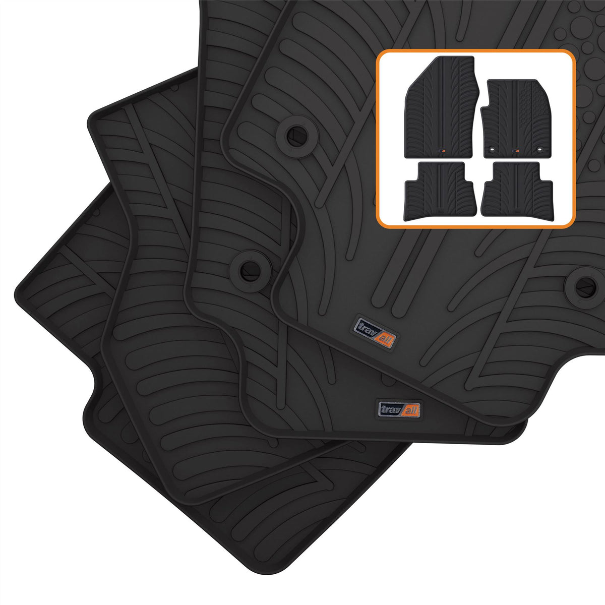 Toyota C-HR Rubber Car Mats (2019-2023)