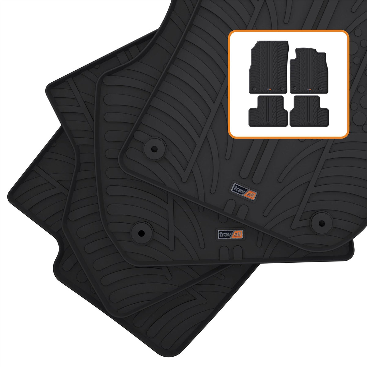 Vauxhall Astra 5 Door Hatchback Rubber Car Mats (2012-2016)