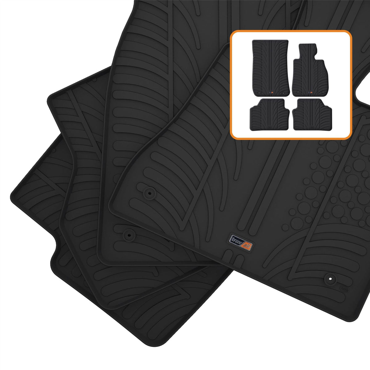 BMW 3 Series Saloon Rubber Car Mats (2005-2011)
