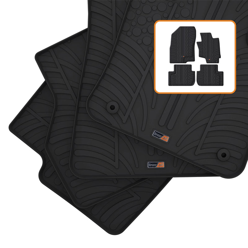Heavy Duty Rubber Floor Mats – Front Pair For Mitsubishi Outlander (Cut-to-Fit Design)