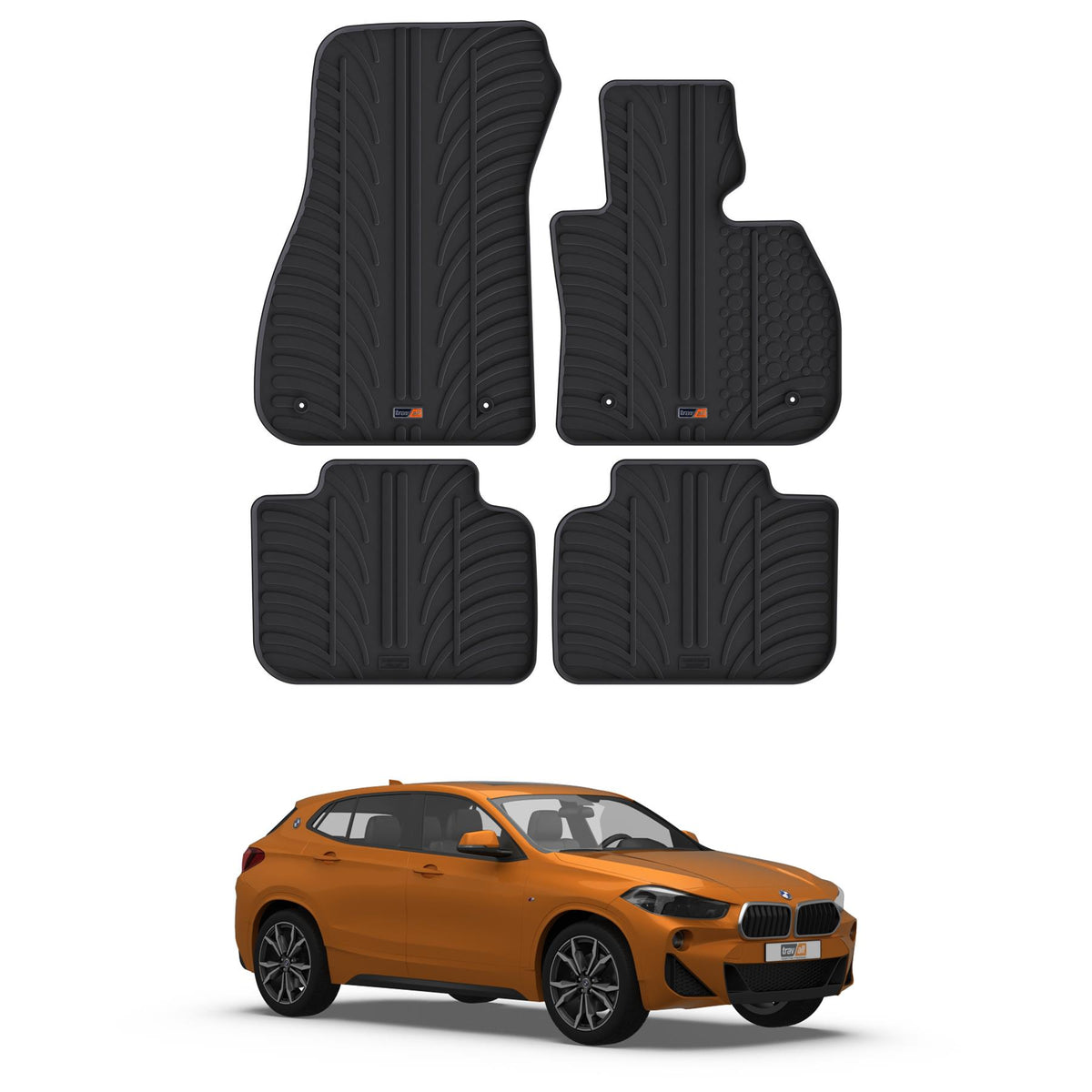 BMW X2 Rubber Car Mats (2017-2023)