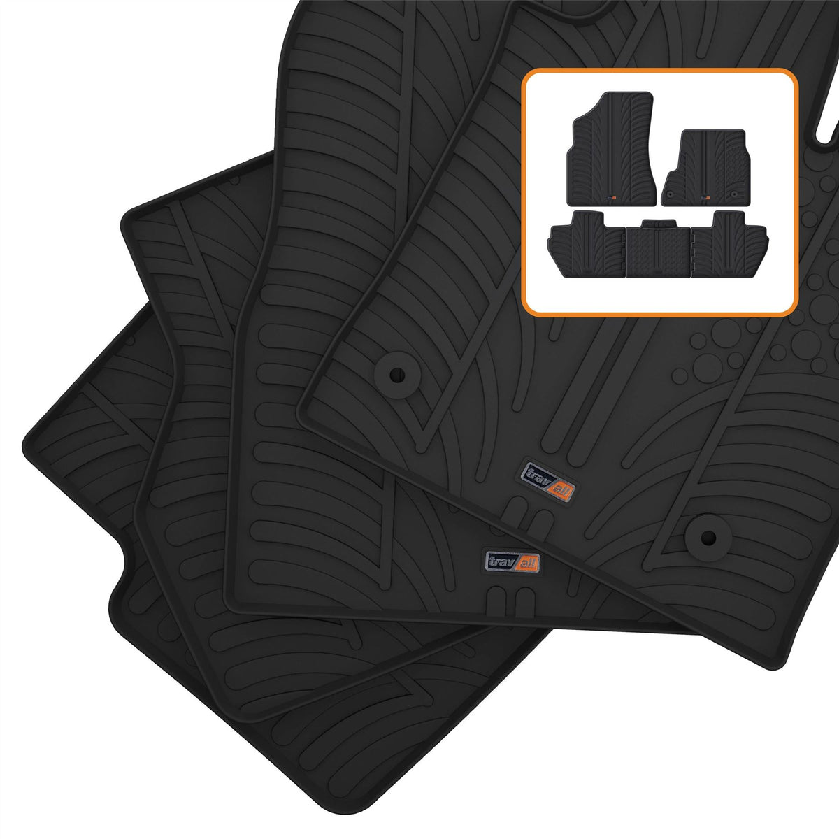 Peugeot Partner Rubber Car Mats (2008-2018)