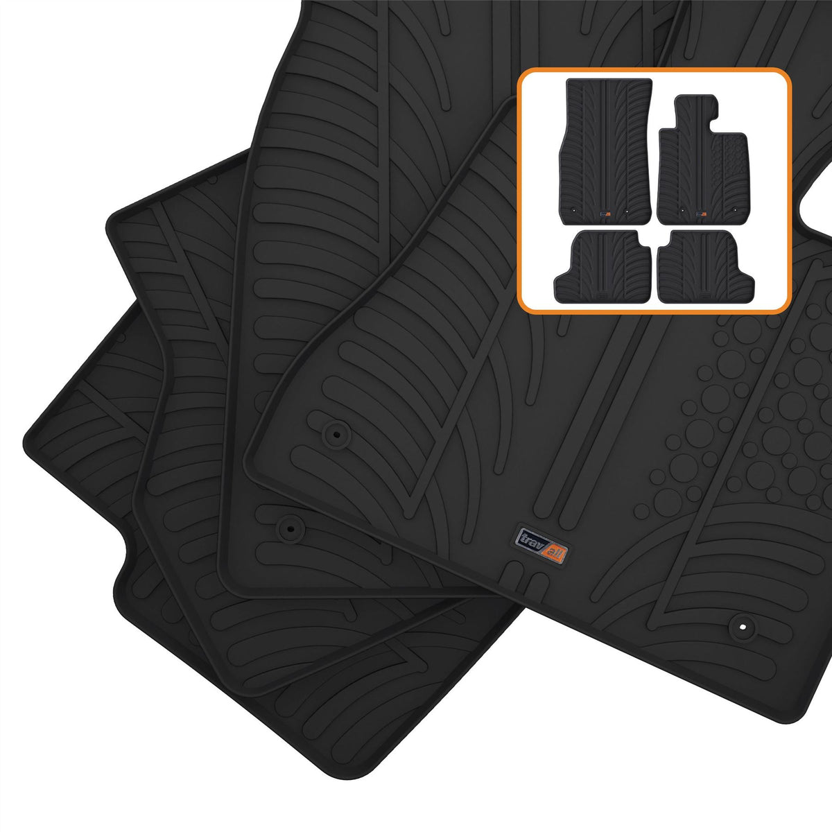BMW 2 Series Convertible Rubber Car Mats (2014-2021)