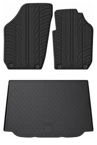 Skoda Roomster Rubber Boot Liner and Rubber Car Mats Bundle (2006-2015)
