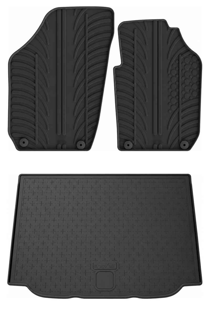 Skoda Roomster Rubber Boot Liner and Rubber Car Mats Bundle (2006-2015)
