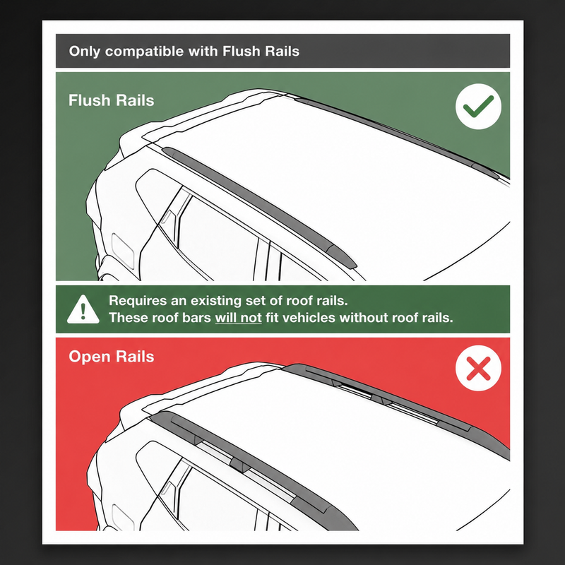 Jaecoo 7 Roof Bars (Flush Rail) 125cm (2024-)