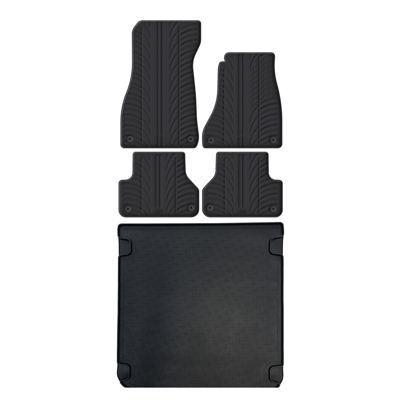 Audi A4 Rubber Boot Liner and Rubber Car Mats Bundle (2016-2025)