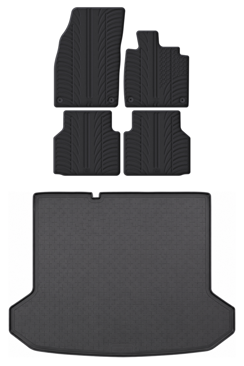 Audi Q4 e-tron Rubber Boot Liner and Rubber Car Mats Bundle (2021-)