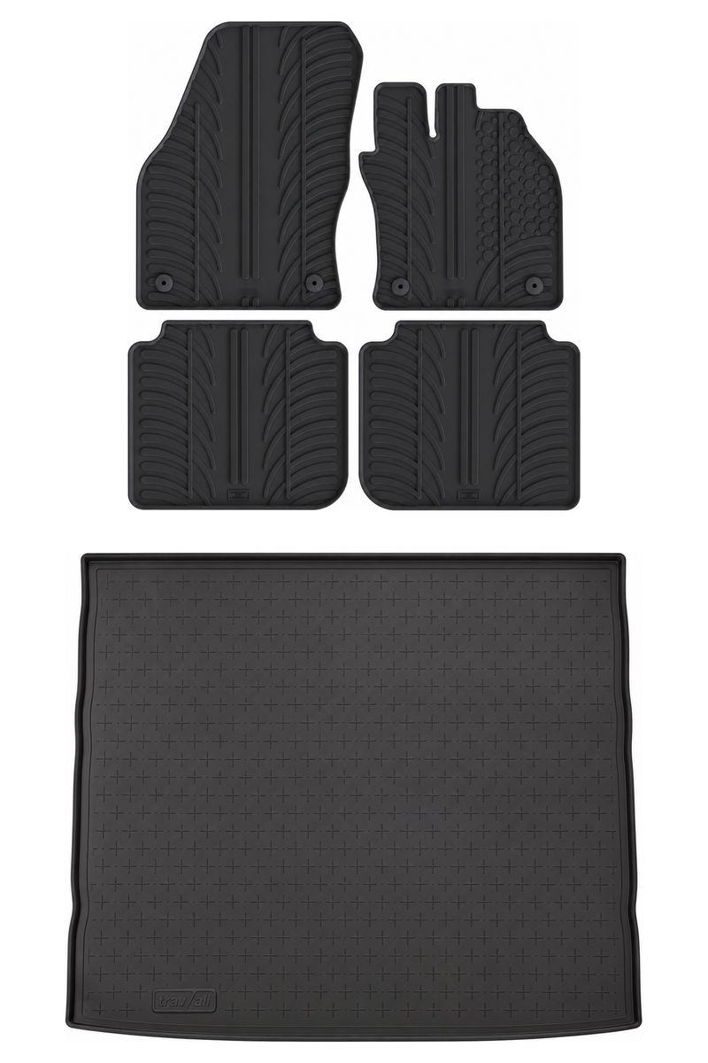 Skoda Kodiaq Rubber Boot Liner and Rubber Car Mats Bundle (2016-2024)
