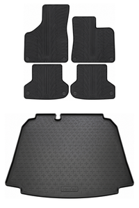Audi A3 Rubber Boot Liner and Rubber Car Mats Bundle (2003-2012)
