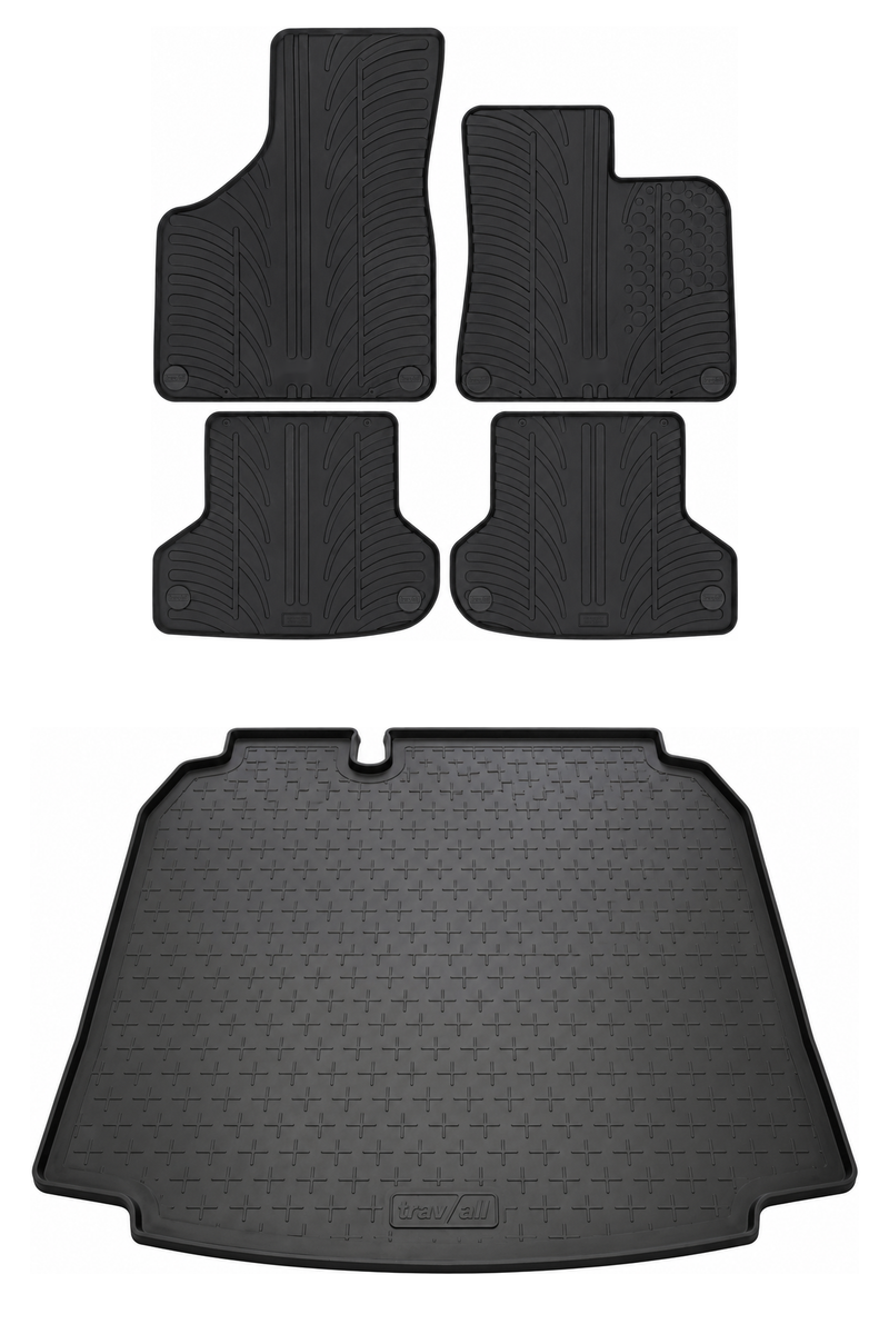 Audi A3 Rubber Boot Liner and Rubber Car Mats Bundle (2003-2012)