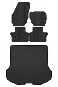 Volvo V70 Rubber Boot Liner and Rubber Car Mats Bundle (2008-2016)