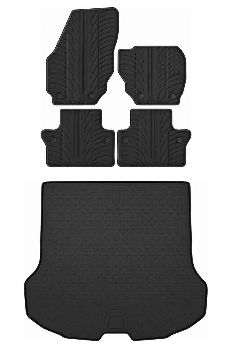 Volvo V70 Rubber Boot Liner and Rubber Car Mats Bundle (2008-2016)