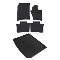 VW Touareg Rubber Boot Liner and Rubber Car Mats Bundle (2010-2018)