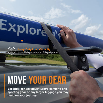 Nissan X-Trail Roof Bars (Open Rail) 125cm (2017-2022)