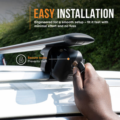 Volkswagen Passat Roof Bars (Open Rail) 125cm (2010-2015)