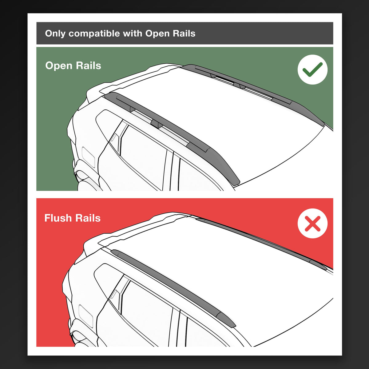 Skoda Superb Roof Bars (Open Rail) 125cm (2015-2023)