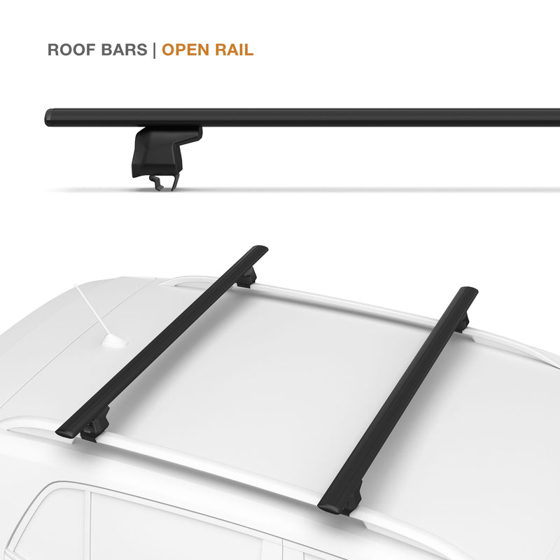 Kia Carens Roof Bars (Open Rail) 125cm (1999-2006)