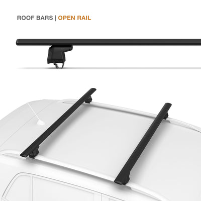 Nissan X-Trail Roof Bars (Open Rail) 125cm (2017-2022)