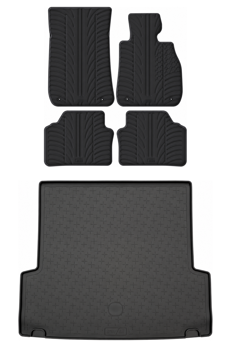 BMW 3 Series Rubber Boot Liner and Rubber Car Mats Bundle (2005-2012)