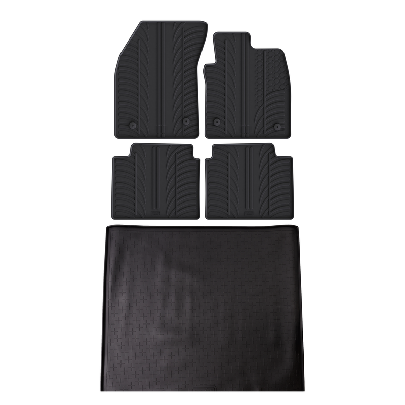 Ford Focus Rubber Boot Liner and Rubber Car Mats Bundle (2015-2018)