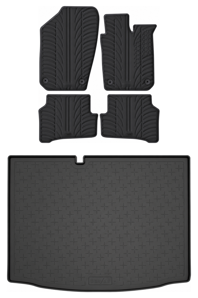 Skoda Fabia Rubber Boot Liner and Rubber Car Mats Bundle (2014-2021)