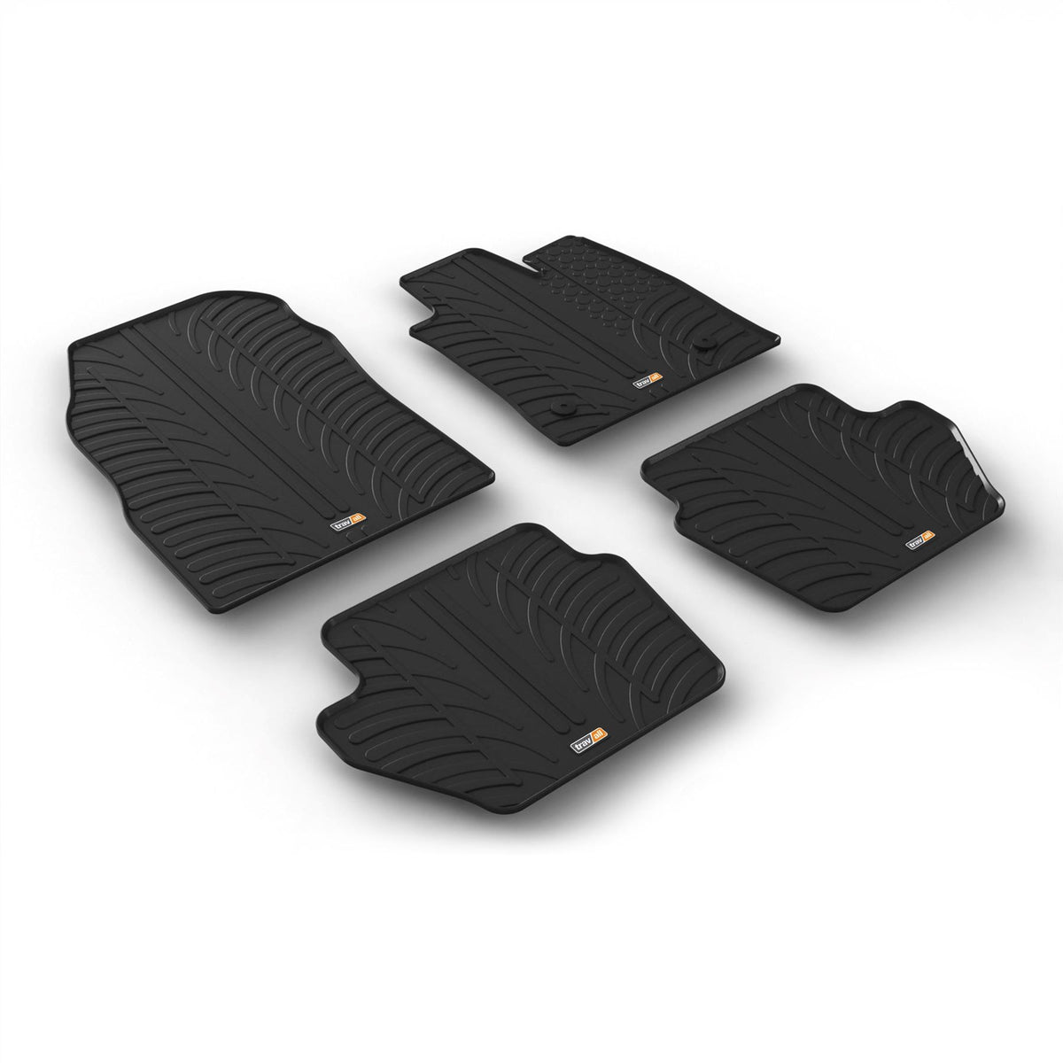 Ford Fiesta 3 Door Hatchback Rubber Car Mats (2017-2023)