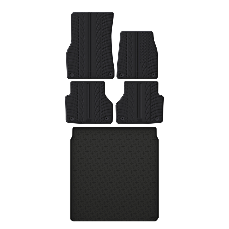 Audi A6 Rubber Boot Liner and Rubber Car Mats Bundle (2018-2025)