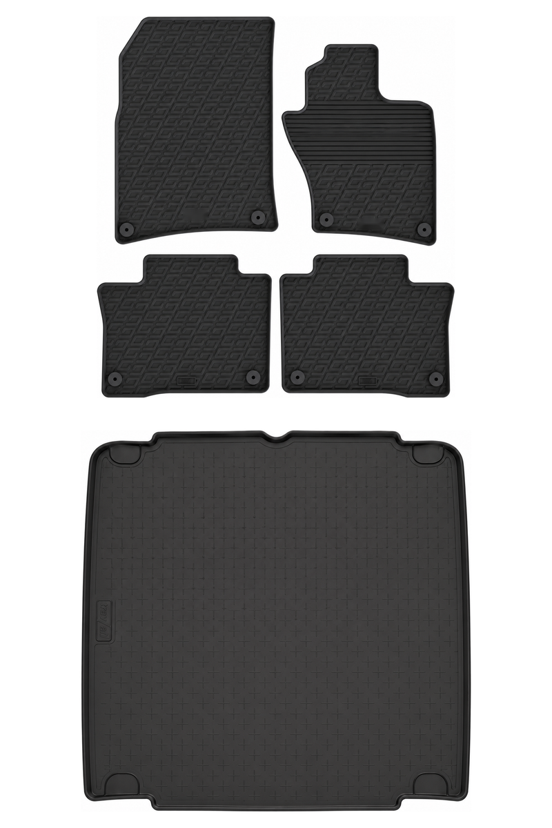 Porsche Cayenne Rubber Boot Liner and Rubber Car Mats Bundle (2010-2018)