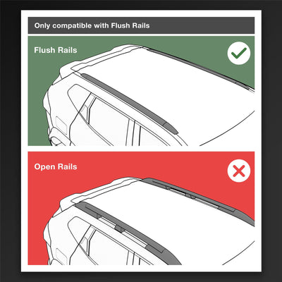 Renault Kadjar Roof Bars (Flush Rail) 125cm (2015-2022)