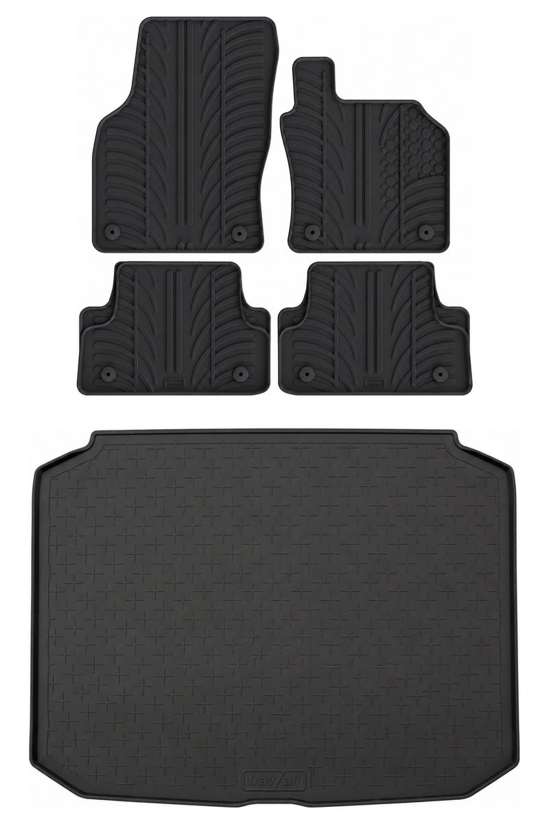 Audi A3 Rubber Boot Liner and Rubber Car Mats Bundle (2012-2020)