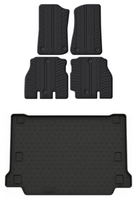 Jeep Wrangler Rubber Boot Liner and Rubber Car Mats Bundle (2018-)