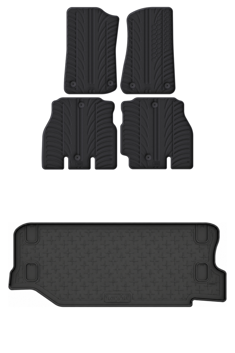 Jeep Wrangler Rubber Boot Liner and Rubber Car Mats Bundle (2018-)